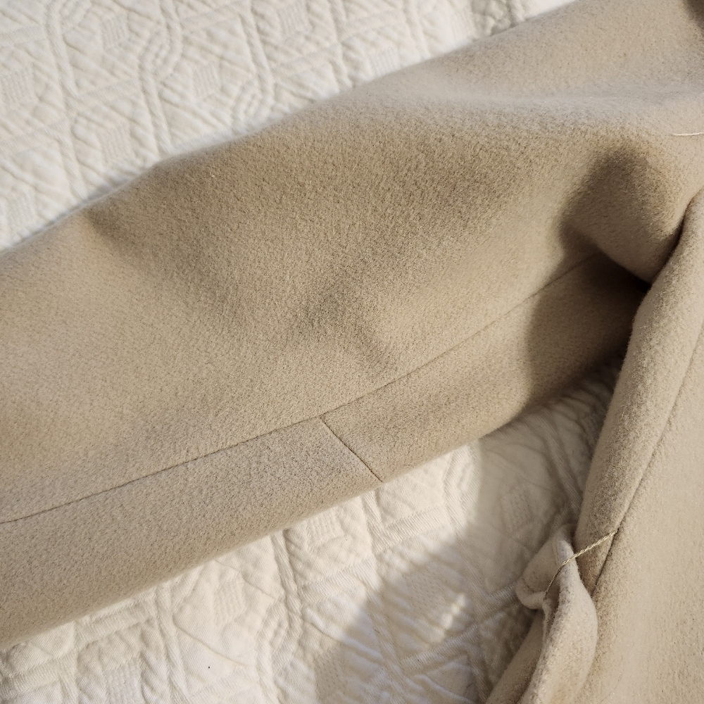 Vintage Sakowitz Cashmere Button Coat with Self Tie - Picture 13 of 14